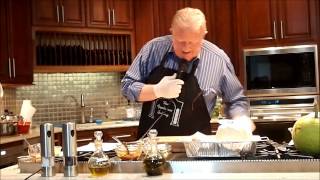 Cayman Islands Cooking demonstration  Roasting Breadfruit [upl. by Hakon]