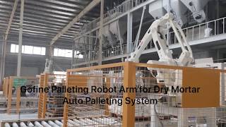 Mortar Mixer Line Dry Mixing Cement Mortar Plant with Auto Robot [upl. by Elsie]