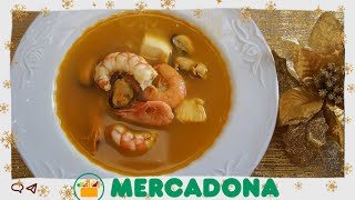 CON INGREDIENTES DE MERCADONA DELICIOSA SOPA DE MARISCO ECONÓMICA Y FÁCIL [upl. by Netnerb]