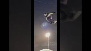 First time trying 720 on snowboard slam fall fail [upl. by Timrek]