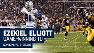 Ezekiel Elliott Wins Game with Clutch TD Run  Cowboys vs Steelers  NFL [upl. by Alakim942]