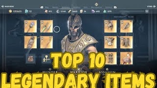 Top 10 Items You Must Have in Assassins Creed Odyssey [upl. by Fagin]