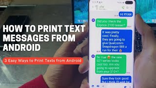 How to Print Text Messages from Android Phone 3 Easy Ways [upl. by Levan507]