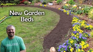 How to Make New Garden Beds  Flowers Shrubs Perennials Trees [upl. by Sibylle]