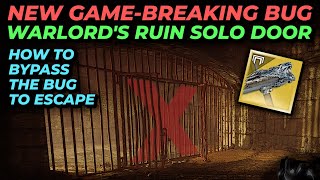 Escape The BUGGED Jail Puzzle In Solo Warlords Ruin  Into The Light Destiny 2 [upl. by Cofsky713]