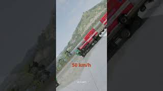 Different Speeds vs Bollards  BeamNG Drive Crash Test [upl. by Ginzburg]