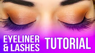 Eyeliner and Lashes Tutorial [upl. by Kaslik]