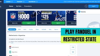 How to Play Fanduel Sportsbook in Restricted State 2024  Get Around Fanduel Sportsbook Location [upl. by Xena]