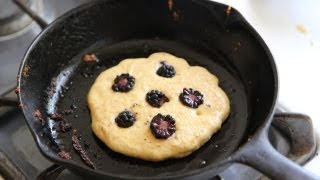 Cornmeal Blackberry Pancakes Recipe  Southern Queen of Vegan Cuisine 26328 [upl. by Ikram422]