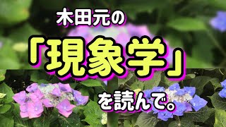 ⭕️木田元の「現象学」を読んで。 [upl. by Enitsugua835]