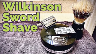 Simplexity 05 Safety Razor Shave using a full Wilkinson Sword set for the last time [upl. by Ajnek]