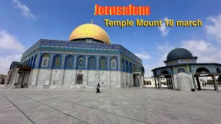 Situation on the Temple Mount in Jerusalem Al Aqsa Mosque and Dome of the Rock [upl. by Koenraad838]