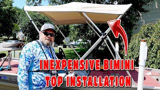 Installing Bimini Top on Bass Boat [upl. by Marasco717]