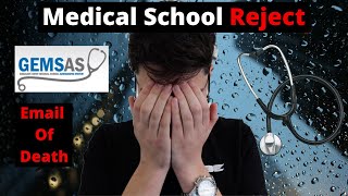 GEMSAS offers are out Rejected from Medical School [upl. by Neomah]