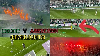 CRAZY SCENES  CELTIC V ABERDEEN HIGHLIGHTS [upl. by Friedrick]