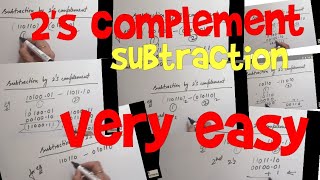 2s complement subtraction very easy [upl. by Ahsemot774]