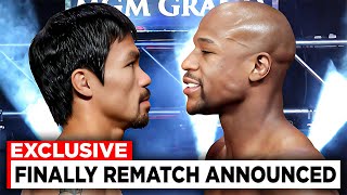 CONFIRMED The Manny Pacquiao vs Mayweather Jr Rematch Announced [upl. by Rahel]