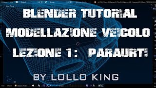 Blender modellazione veicolo  Lezione 1 Paraurti e cofano [upl. by Jacklin302]