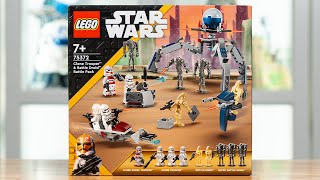 LEGO Star Wars 75372 CLONE TROOPERS amp BATTLE DROIDS BATTLE PACK Review 2024 [upl. by Duggan]