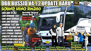 OBB BUSSID V412 TERBARU SOUND HINO RM280 ETS2 NUANSA RAMADHAN Grafik Hd  Bus Simulator Id [upl. by Keraj]