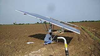 Solar powered Borewell with 5HP motor [upl. by Elehcim38]