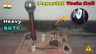 High Voltage Tesla coil  At home  How to make SGTC At Home [upl. by Rivy]