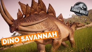 JURASSIC SAVANNAH  Life in the Jurassic  Jurassic World Evolution 🦖 4K 🦖 [upl. by Ramel804]