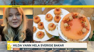 Hilda vann årets Hela Sverige bakar quotJag är en sjuk tävlingsmänniskaquot  Nyhetsmorgon TV4 [upl. by Cut731]