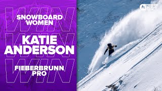 Katie Anderson Winning Run I FWT23 Fieberbrunn Pro [upl. by Vern]