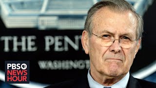 Donald Rumsfeld architect of wars in Iraq and Afghanistan dies at 88 [upl. by Novihc]