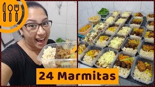 COMO FAZER E CONGELAR 24 MARMITAS PRÁTICAS E GOSTOSAS  VLOG  Simplifique com Dani Brito [upl. by Frentz]