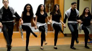 LA Dabke Troupe Performing for SJP UCLA [upl. by Niroht]