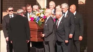 Secret Service pallbearers transfer Rosalynn Carters casket into a hearse [upl. by Fortuna]