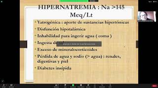 33 Continuación Hipo e Hipernatremia 9 Sd Nefrótico  Dra Indacochea [upl. by Corell87]