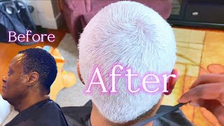 BLACK to ICY WHITE HAIR in less than 24hrs with this hair color remover  Brylyne V [upl. by Leveridge]