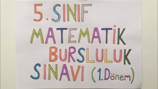 5 Sınıf Bursluluk Matematik1 Dönem Full [upl. by Ainavi]