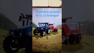 Heuballen pressen im Ls 22 Erlengrat [upl. by Sension]