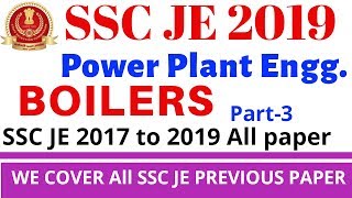 BOILER  BOILER SSC JE QUESTION  POWER PLANT  SSC JE 2019  part 3 [upl. by Sheelagh546]