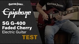 Epiphone SG G400 Faded Cherry Electric Guitar TEST [upl. by Iarahs]