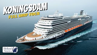 HAL Koningsdam  Single Ocean View Stateroom Full Tour amp Review 4K  Holland America Line [upl. by Nahsaj]