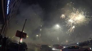 Hamburg New Years Eve  fireworks 4k video [upl. by Cecilio]