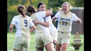 MIAA Womens Soccer  Olivet College vs Albion College  Oct 18 2017 [upl. by Aeriel146]