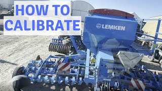 How to calibrate a lemken compact solitair 9 grain drill [upl. by Myrna]