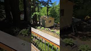 New Bunkie Build Part 6 diy cottage cottagecore cabin save [upl. by Jak]