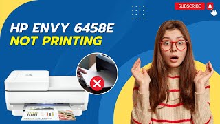 HP Envy 6458e Not Printing  Printer Tales [upl. by Stanford]