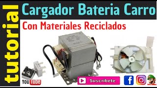 Como Hacer Cargador De Baterias Con Trasformador De Microondas [upl. by Brodie]