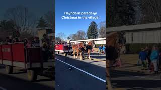 hayrides horses christmasinthevillage [upl. by Rodgiva767]