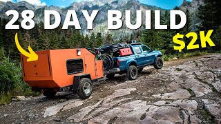 FULL TOUR  How To Build an AFFORDABLE CAMPER in 4 Weeks [upl. by Oicnedurp]