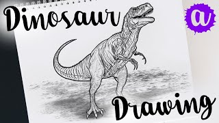 How to Draw a TRex the Easy Way [upl. by Enirehtacyram]