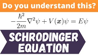 Schrodingers equation explained  Quantum mechanics [upl. by Lobell]